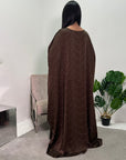Azana Brown Diamante V-Neck Kaftan Dress