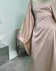 Azana Beige Diamante V-Neck Kaftan Dress