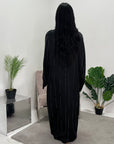 Nina Black Diamante Modest Kaftan Dress