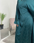 Azana Emerald Green Diamante V-Neck Kaftan Dress