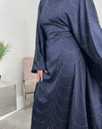 Azana Navy Diamante V-Neck Kaftan Dress