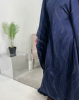 Isani Navy Diamante Swirl Modest Kaftan Dress