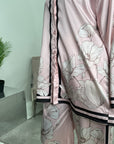 Sania Pink Floral Satin Co-ord Set