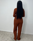 Azana Rust Textured Gold Buckle Co Ord Set