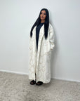 Nova Cream Teddy Printed Swirl Coat