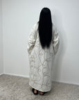 Nova Cream Teddy Printed Swirl Coat