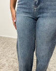 Fana Vintage Blue Stretchy Straight Leg Jean - Regular