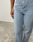 Ziya Light Blue Stretchy Straight Leg Jean - Tall