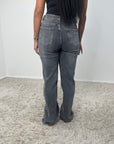 Fana Charcoal Stretchy Straight Leg Jean - Regular
