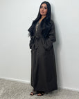 Sanari Brown Premium Belted Trench Coat