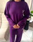 Lili Plum 'H' Logo Embroidery Loungewear Comfy Set