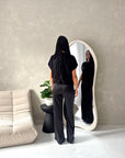Hala Black Soft Knitted Batwing Top