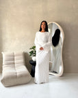 Mirya White Lace Lined Skirt Summer Co Ord Set