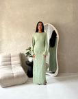 Mirya Mint Lace Lined Skirt Summer Co Ord Set