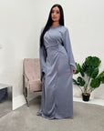 Mila Jeans Blue Drape Kaftan Dress