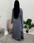 Mila Jeans Blue Drape Kaftan Dress