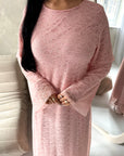 Shreya Pink Floral Mesh Lined Summer Dress