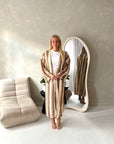 Maha Mocha Zig Zag Multicoloured Summer Cardigan
