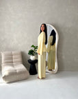 Miray Yellow Ring Buckle Linen Trouser Co Ord Set