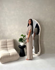 Miray Mocha Ring Buckle Linen Trouser Co Ord Set