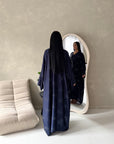 Roya Navy Diamante Detail Modest Kaftan Dress
