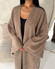 Rui Mocha Oversized Premium Soft Batwing Coat