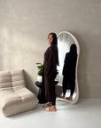 Khina Chocolate Balloon Sleeve Knitted Cardigan