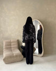 Numa Black Summer Embroidery Asymmetrical Top