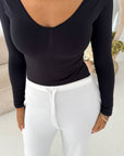 Maha Off White Quality Thick Rib Lounge Pants
