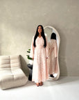 Sahra Pink Floral Lined Modest Summer Dress