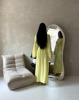 Amal Yellow Lace Sleeve Detail Summer Dress