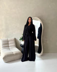 Amal Black V Neck Front Knot Trouser Co Ord Set