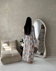 Lumera Cream Mesh Floral Print Summer Dress