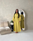 Remi Olive Cotton Shirt Summer Dress