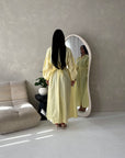 Remi Yellow Cotton Shirt Summer Dress