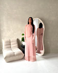 Rose Pink Mesh Lined Summer Tie Back Dress