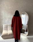 Rui Rust Oversized Premium Soft Thick Cardigan-House Of Haniya