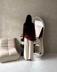 Aura Wine Lace Detail Lined Tie Back Top