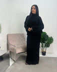 Ivy Black Knitted Skirt Two Piece Set