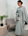 Nars Mint Diamante Sleeve Kaftan Dress