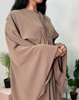 Nailah Mocha Premium Batwing Abaya Modest Dress