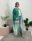 Ayra Mint Ombre Print Kimono Jacket