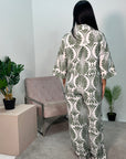 Manal Green Printed Summer Linen Co Ord Set