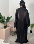 Amani Black Shimmer Open Abaya Jacket