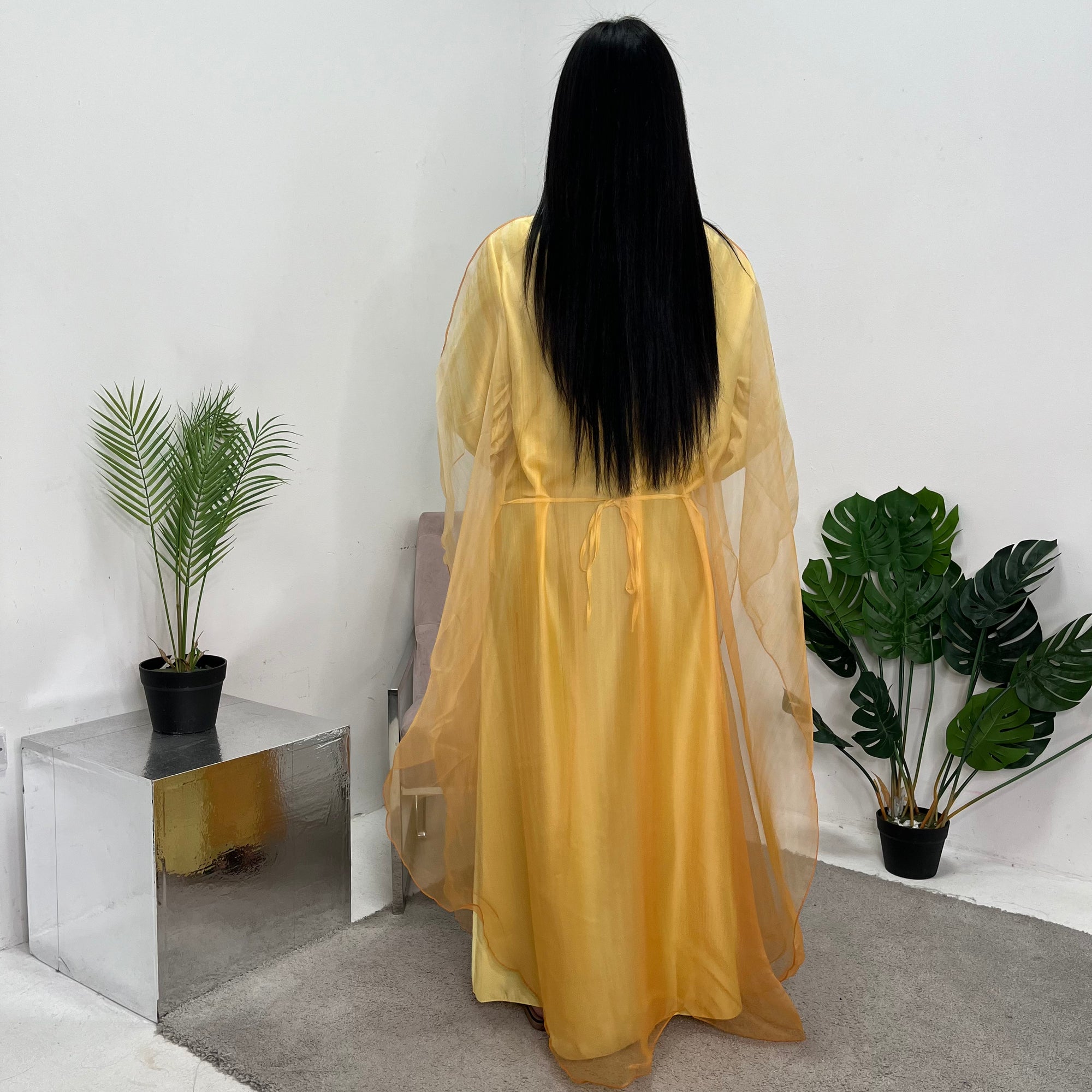 amina mesh dress Afrm Amina Mesh Midi Slipdress In Citrus Petal