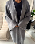 Rui Grey Oversized Premium Soft Thick Cardigan