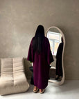 Rui Plum Oversized Premium Soft Thick Cardigan