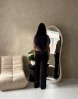 Hala Mocha Soft Knitted Batwing Top