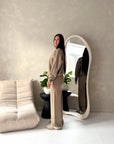 Lili Mocha 'H' Logo Embroidery Loungewear Comfy Set