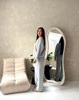 Lili Grey 'H' Logo Embroidery Loungewear Comfy Set